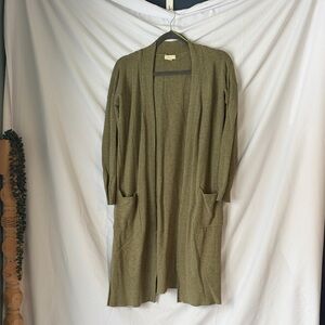 Universal Thread Khaki Women's Long Cardigan